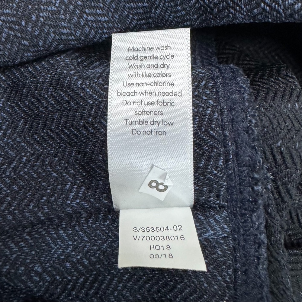 Athleta Mercer Herringbone Tight Small NWT High Rise Pocket Navy Blue #353504-02 - Picture 12 of 15